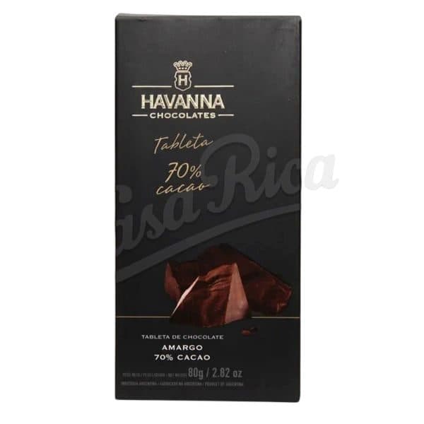 Chocolate Havanna 70 Cacao Puro Barra 80G