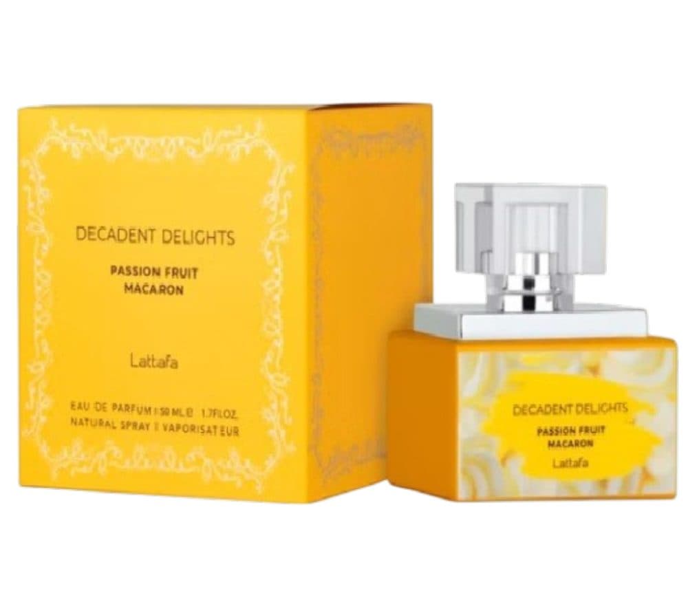 Lattafa Decadent Delights Passion Fruit Macarron 50ML EDP Feminino