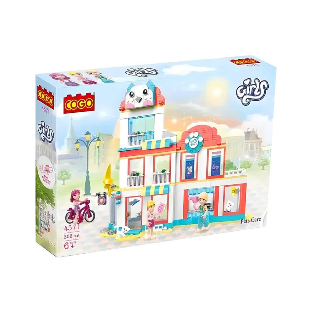 Bloques De Construccion Cogo Educativos Ensamblar Girls Pets 366 Piezas