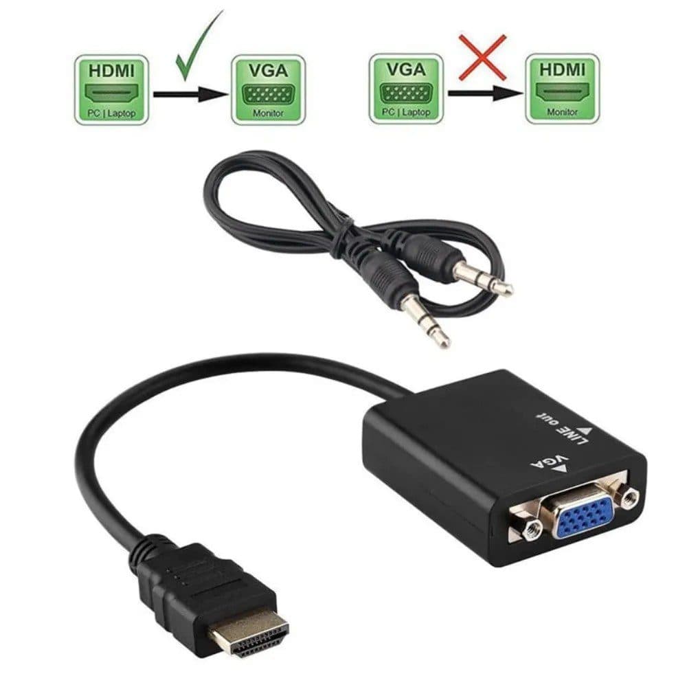 Adaptador Hdmi Vga Audio