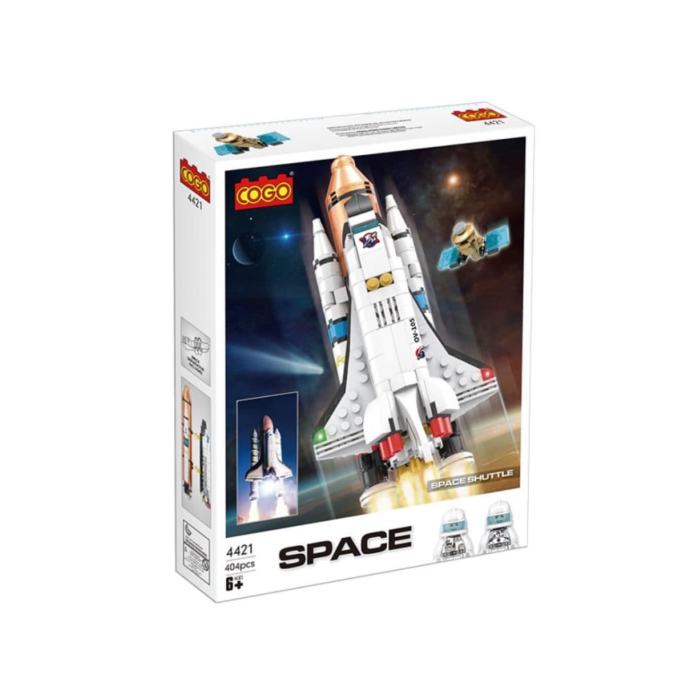 Bloques De Construccion Cogo Educativos Ensamblar Space Cohete 404 Piezas
