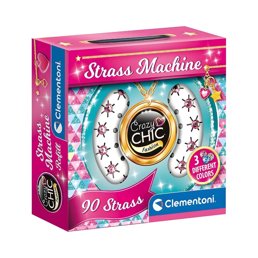 Kit De Jogo Clementoni Crazy Chic Fashion Strass Machine Refill