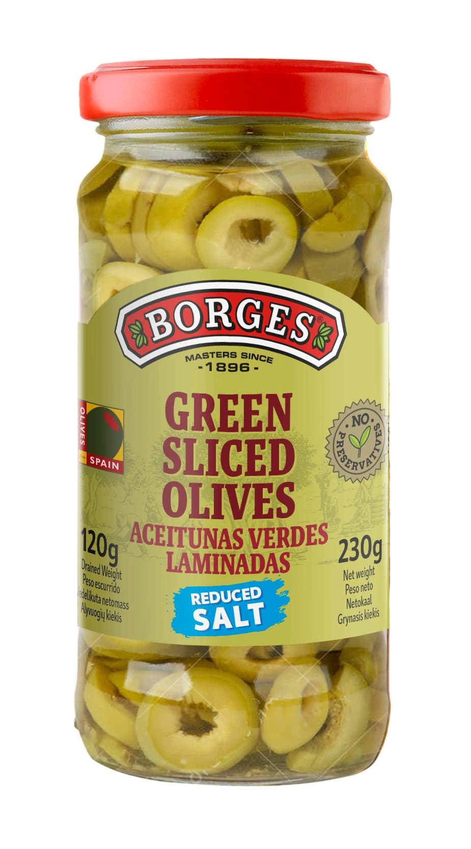 Azeitonas Borges Fatiadas Sliced 230G