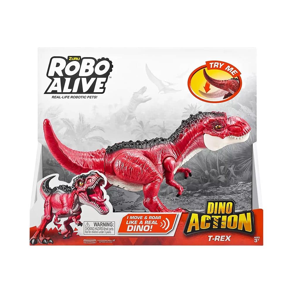Figura De Dinossauro Zuru Robo Alive Dino Action Rex