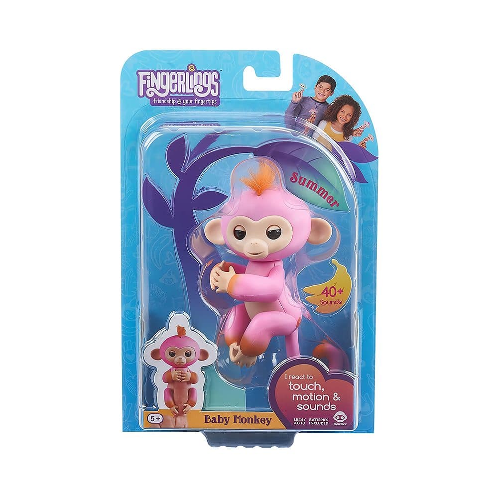 Figura Interativa Fingerlings Baby Monkey Summer