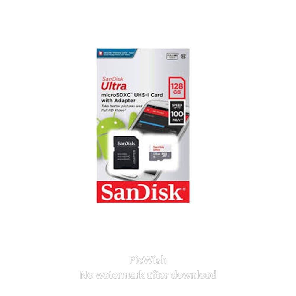 SanDisk Mem Sdxc Ultra C10 128G Adap 128GB