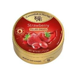 Bala De Frutas Cavendish Harvey Strawberry Filled Drops 175G