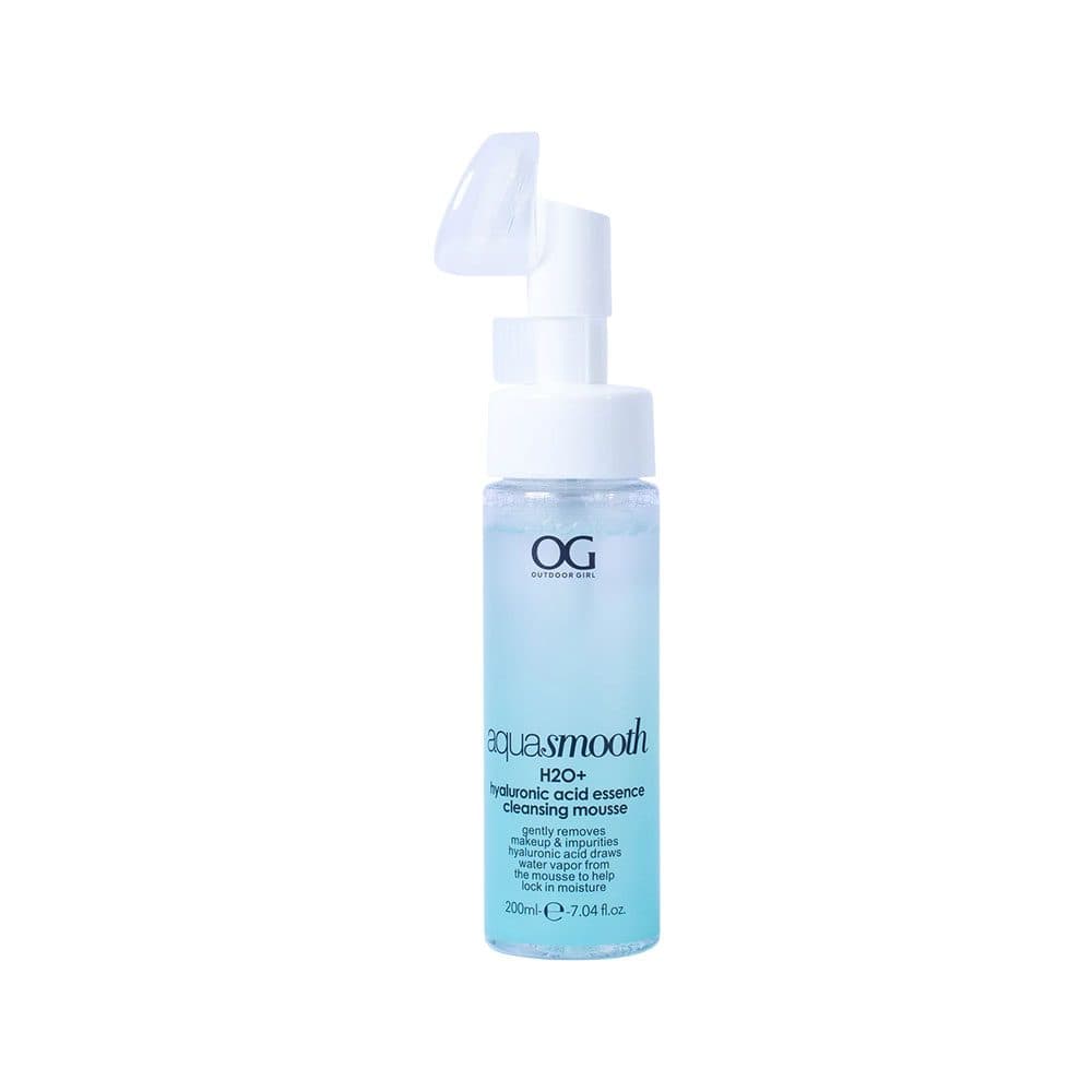 Limpador Facial Outdoor Girl Aqua Smooth H2 Plus Hyaluronic Acid Essence Mousse 200ML