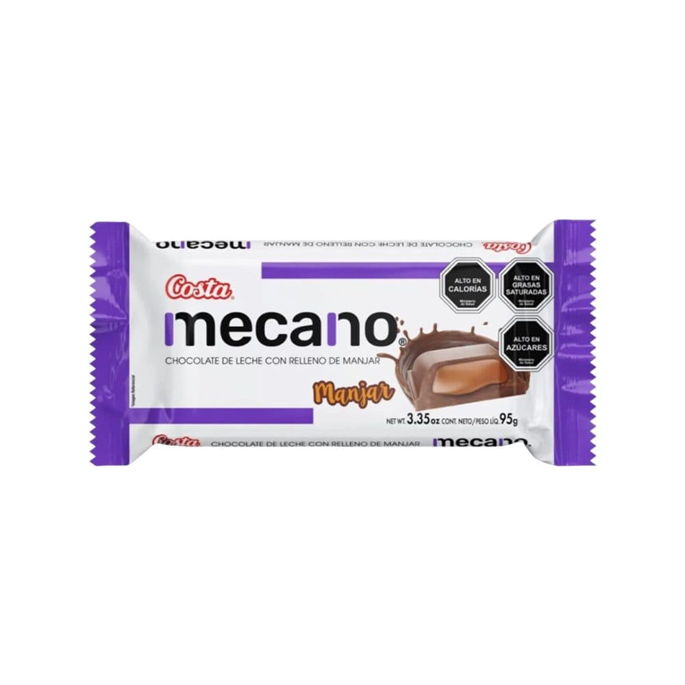 Chocolate Costa Mecano Manjar Barra 95G