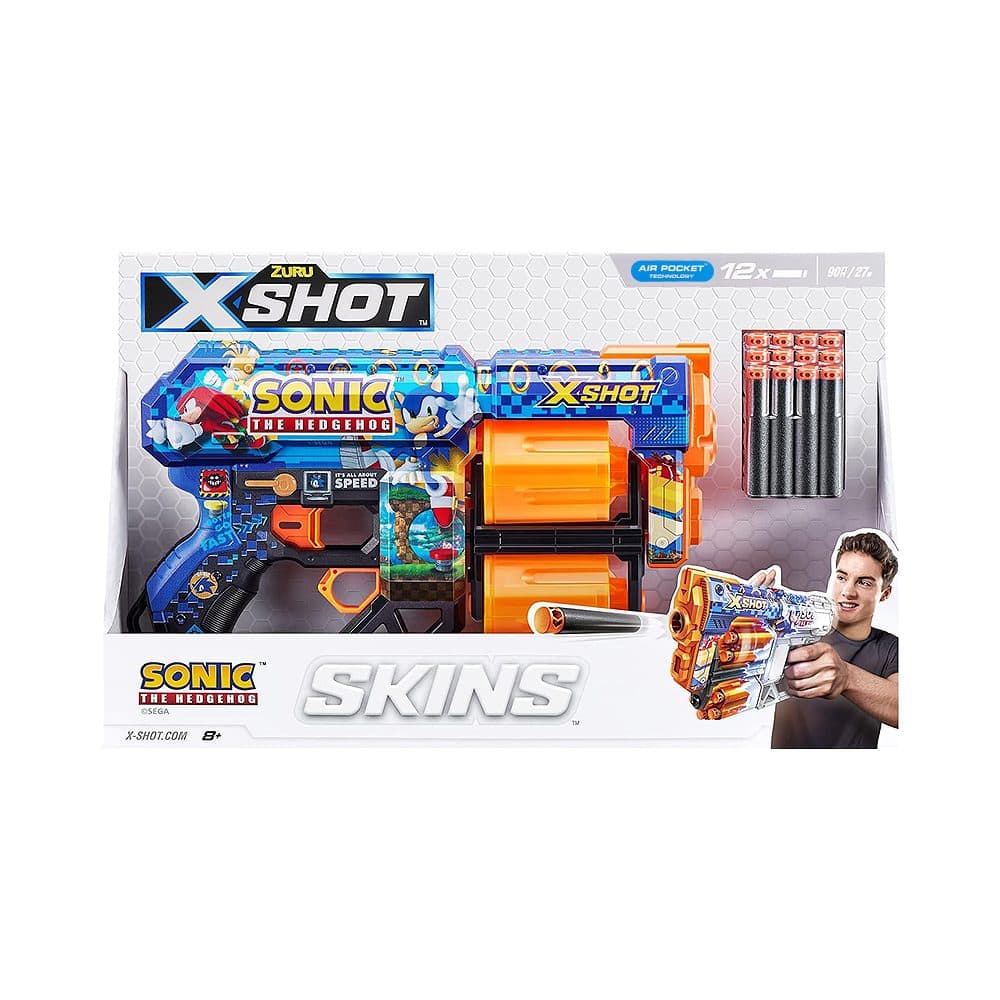 Lancador De Dardos Zuru Shot Skins Sonic The Hedgehog