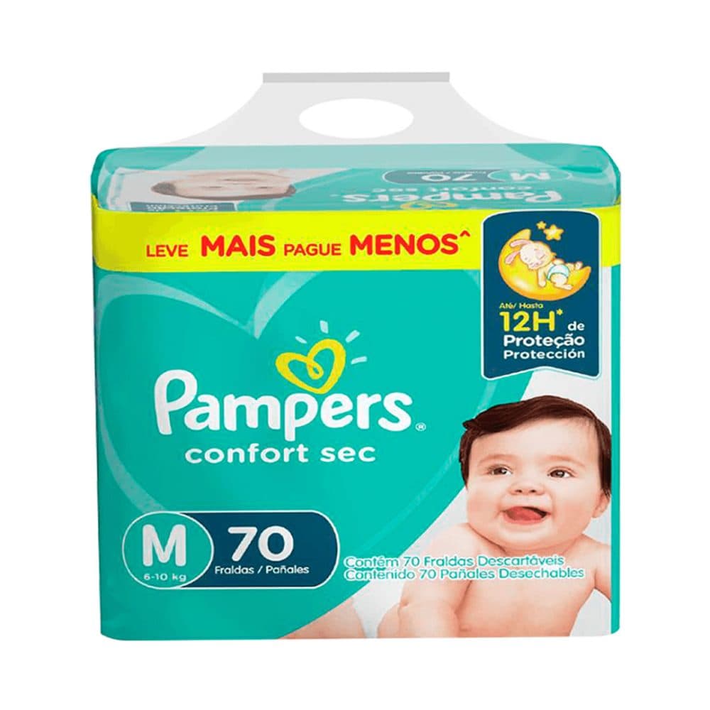 Panales Pampers Confor Sec 70 Unidades