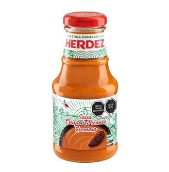 Molho Herdez Salsa Chilpotle Picante Cremoso 240G Vidro