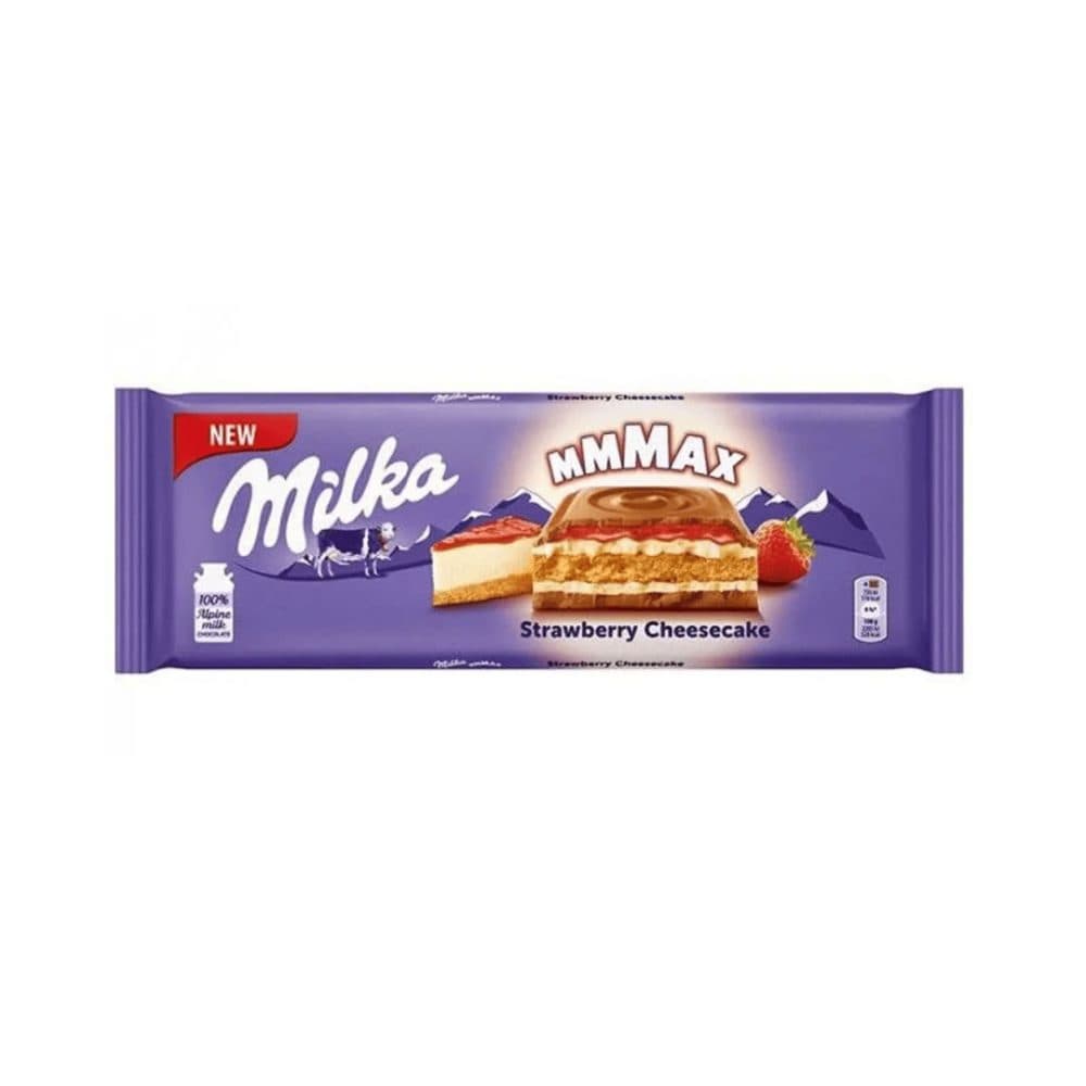 Barra De Chocolate Milka Strawberry Cheesecake