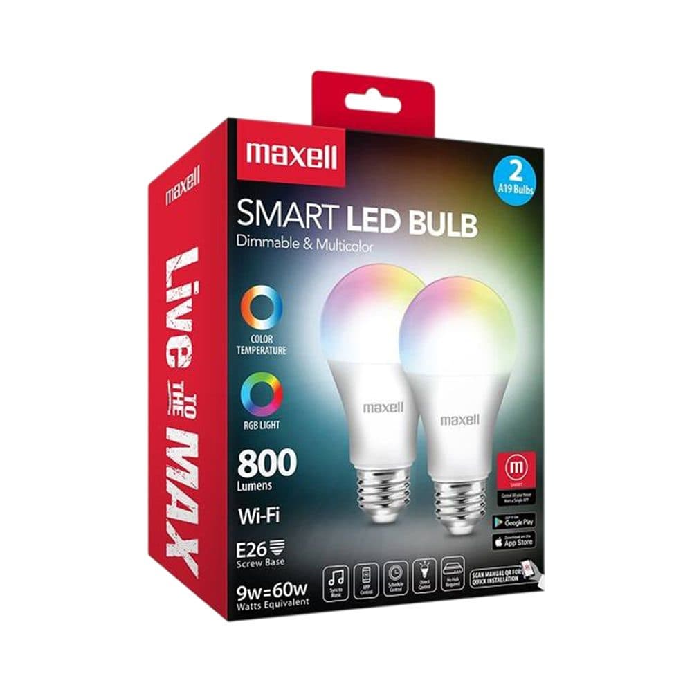 Smart LED Maxell E26 2 Pack
