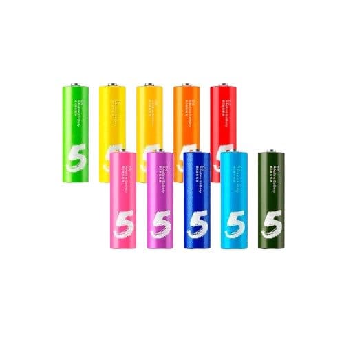 Xiaomi Pilha LR6 Mi Rainbow Alkalina Aa 10P 1 5V