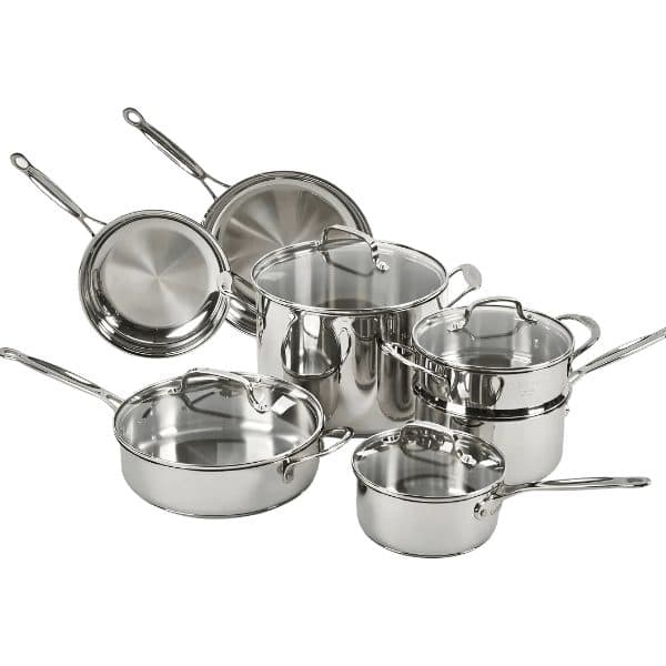Jogo Panelas Cuisinart 77 11G Inox 11PC