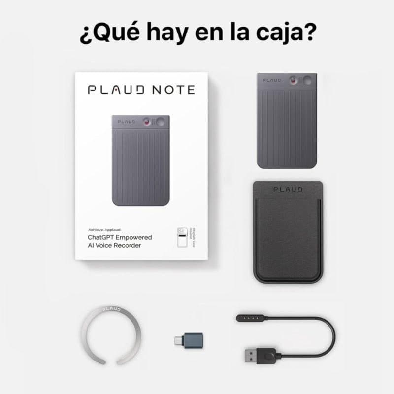 Gravador De Voz Plaud Note Pro Bluetooth 64GB