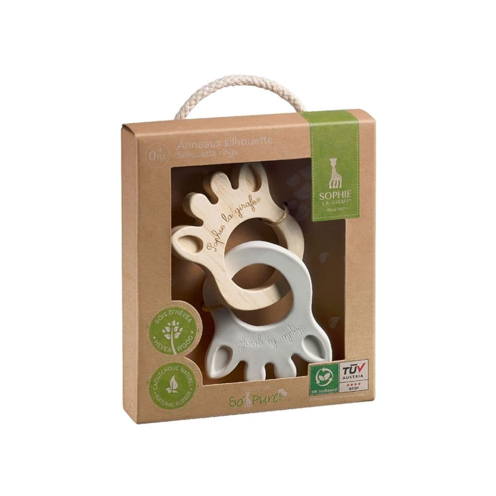 Sophie La Girafe Silhouette Ring Hevea Wood