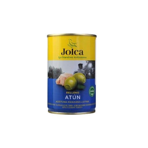 Azeitonas Jolca Recheados De Atum Verdes 300G Lata