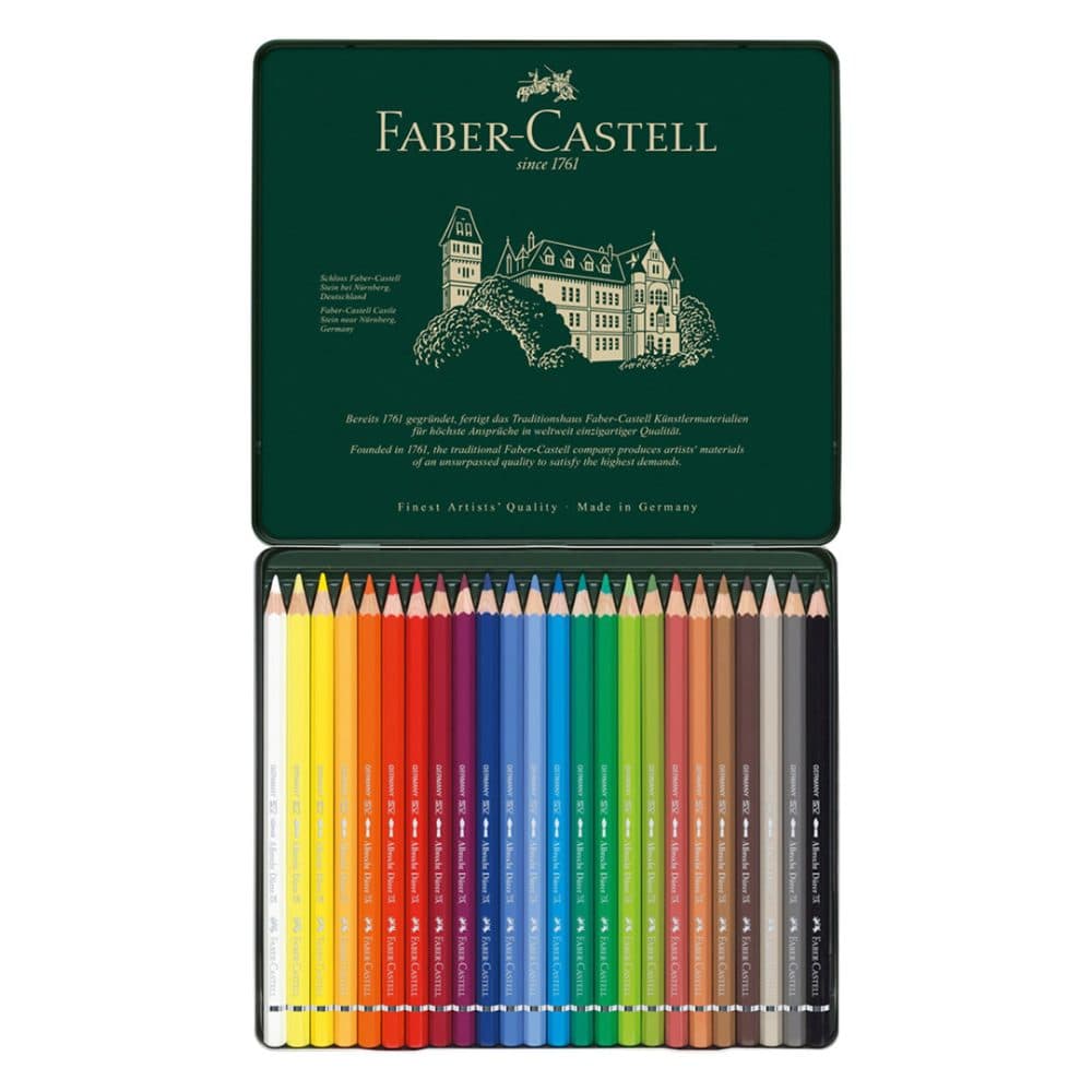 Lapiz De Color Acuarela Faber Castell Lata 24 Unidades