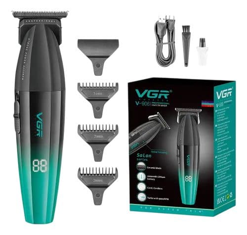Aparador De Pelo Vgr 906 Negro Verde