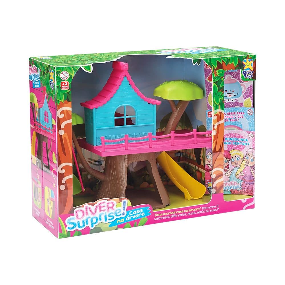 Kit De Jogo Divertoys Diver Surprise Casa Da Arvore