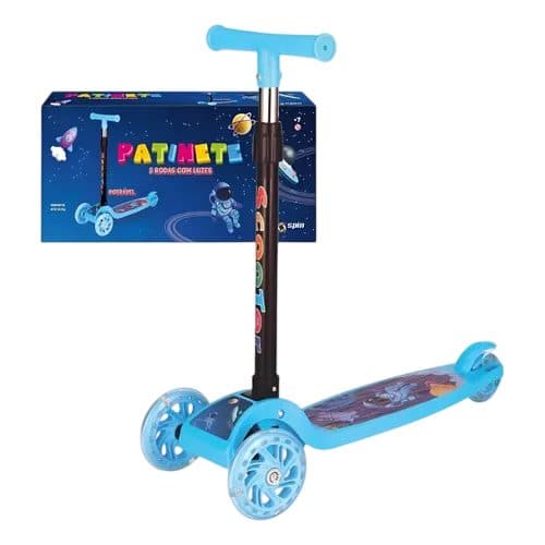 Patinete Infantil Scooter LED Astronauta