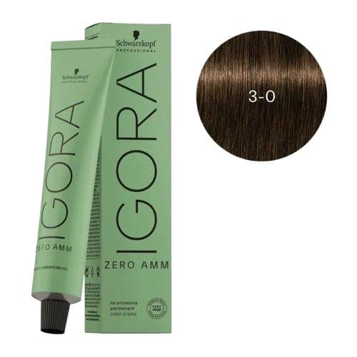 Tinta Cabelo Schwarzkopf Igora Zero Amm 3 0 60G Lo Ao 60ML
