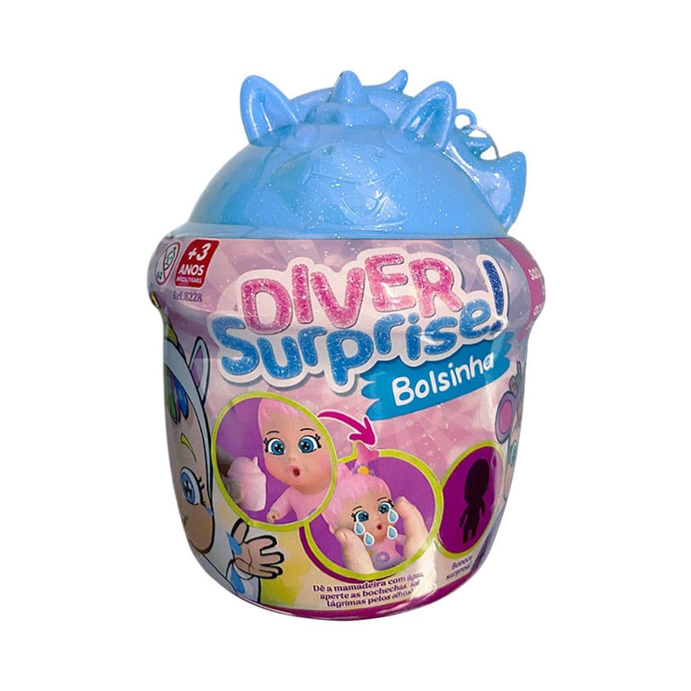 Boneca Divertoys Diver Surprise Bolsinha