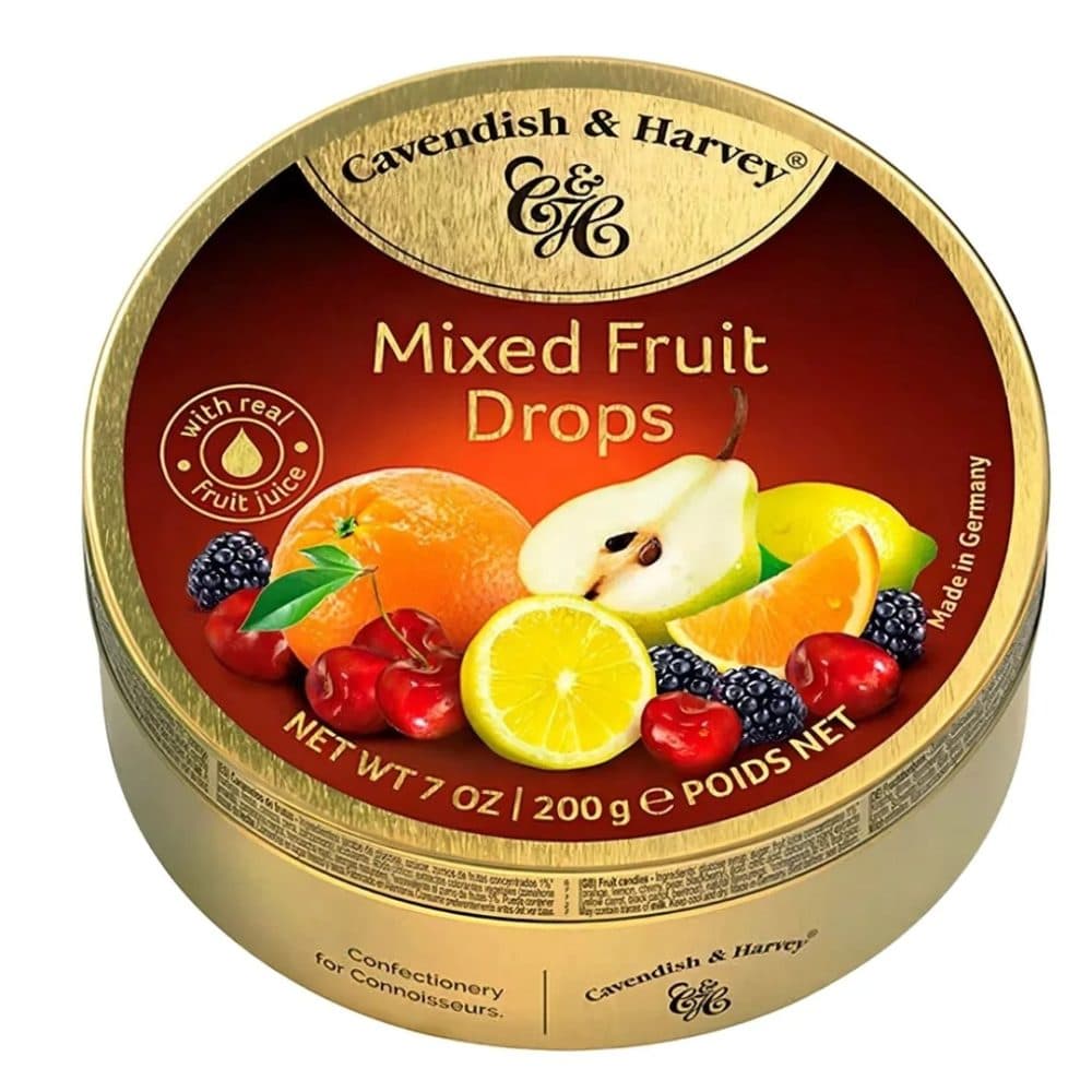 Bala De Frutas Cavendish Harvey Mixed Fruit Drops Lata 200G