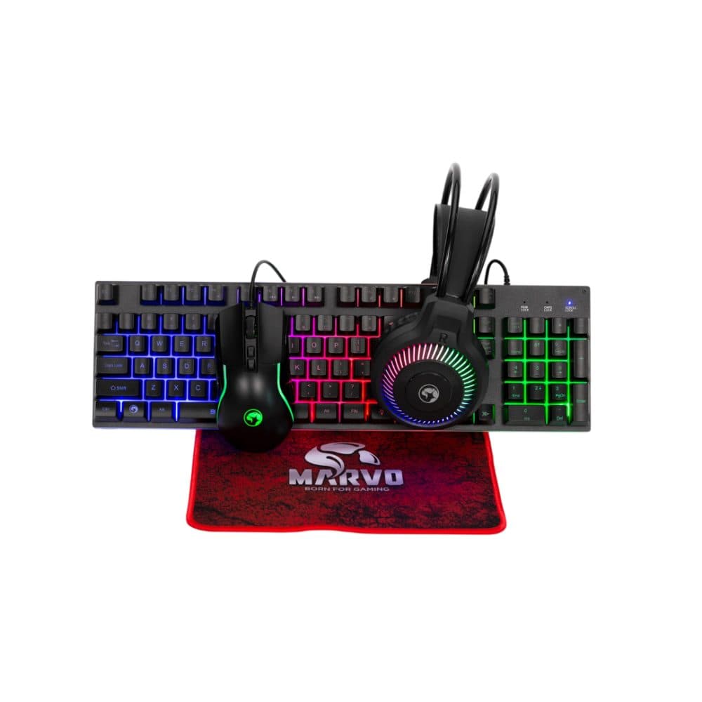 Kit Game Marvo Loot 40 Gaming Tecl Fone Mousepad Espanhol