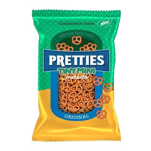 Biscoito Pretties Tiny Mini Pretzel Snack 200G