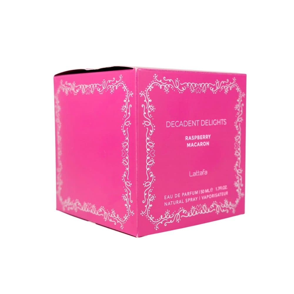 Lattafa Decadent Delights Raspberry Macarron 50ML EDP Feminino