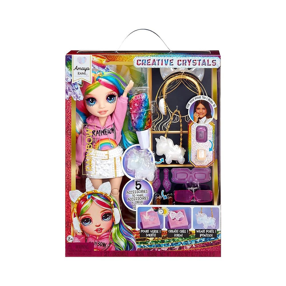 Boneca Mga Entertainment Rainbow High Creative Crystals Amaya Raine Euc