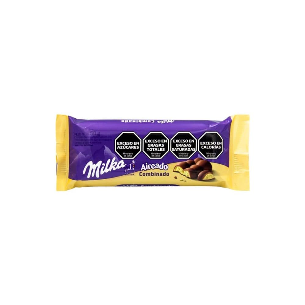 Chocolate Milka Combinado Barra Aireado 50G
