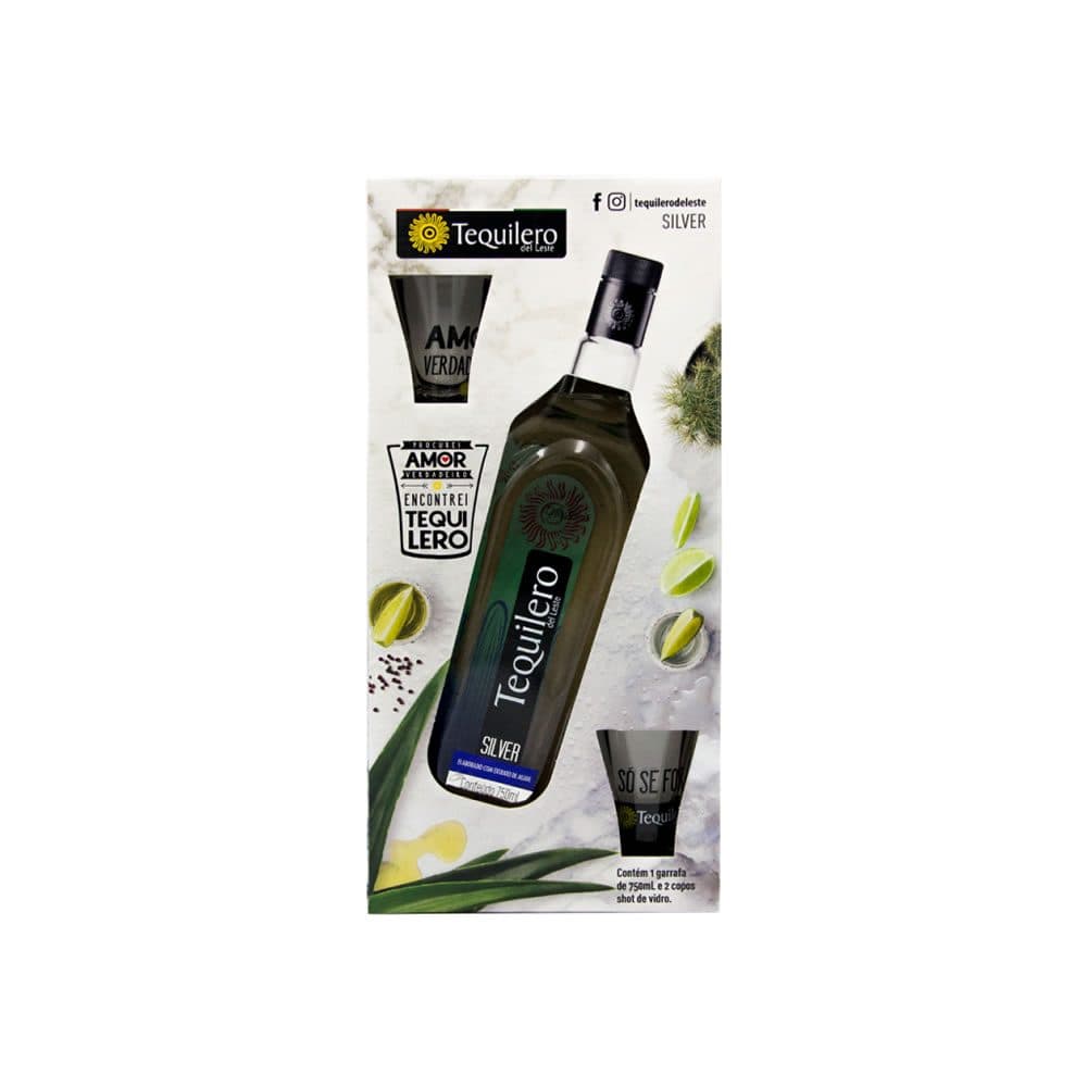 Kit Tequila Tequilero 2 Vasos 750ML