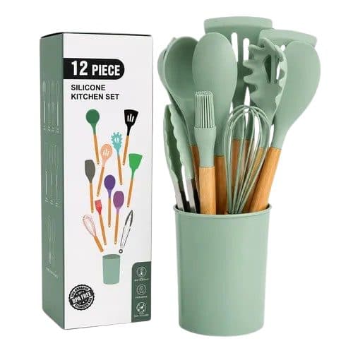 Kit Utensilios De Cosinha 12PCS Dark