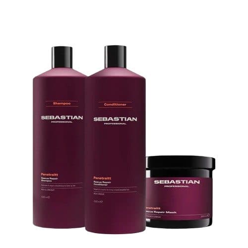 Kit Sebastian Penetraitt Shampoo Condicionador 1L Plus 500ML Masculino