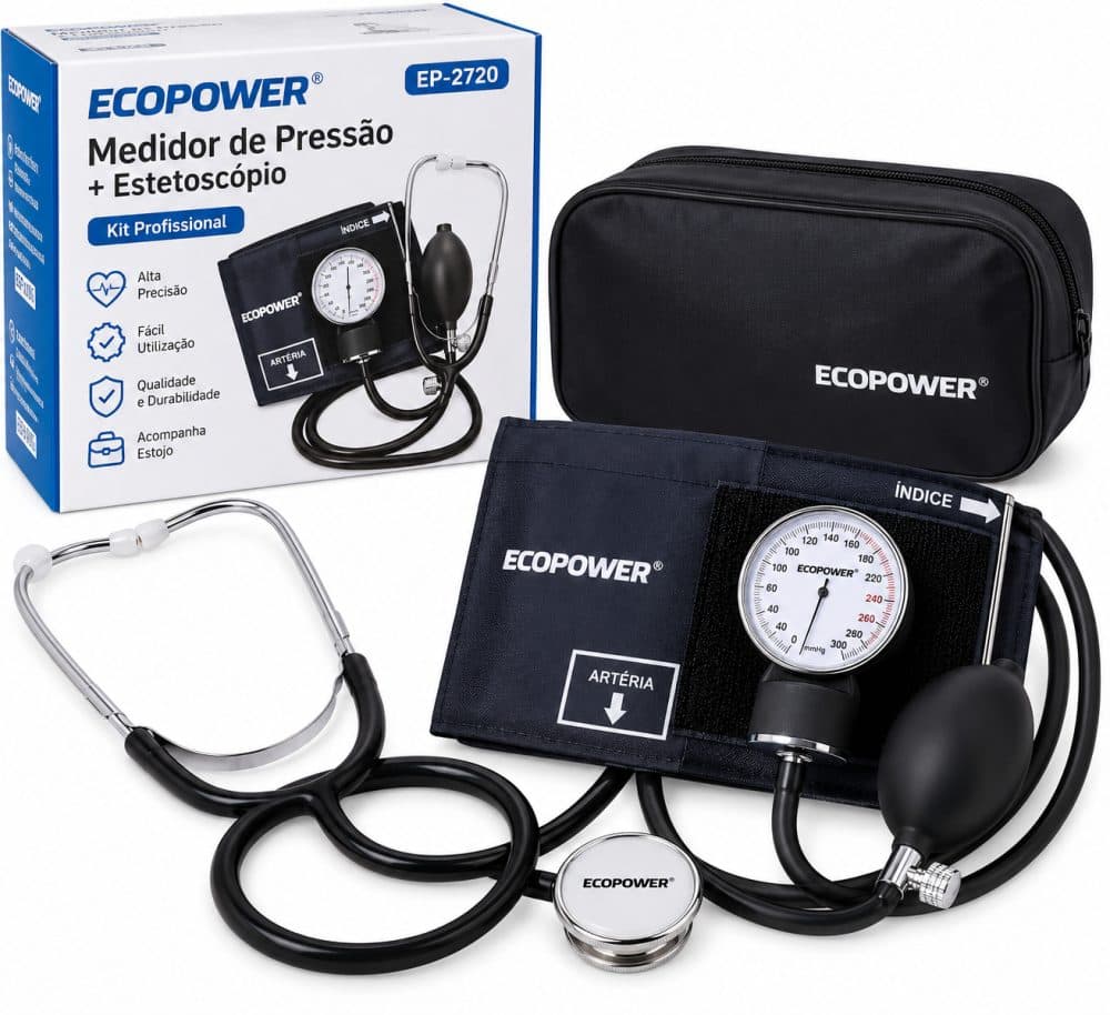 Medidor De Pressao Estetoscopio Ecopower