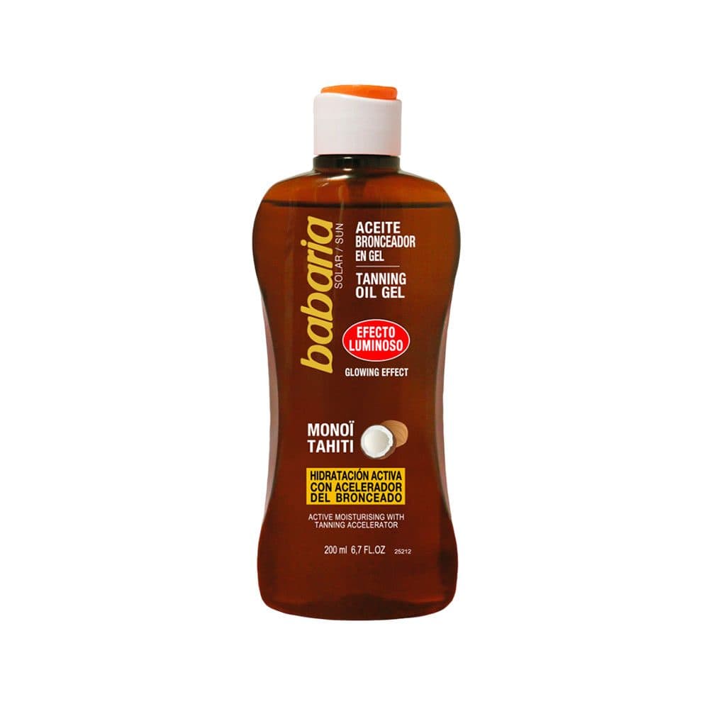 Oleo Bronzeador Babaria Gel Luminoso Monoi Tahiti 200ML