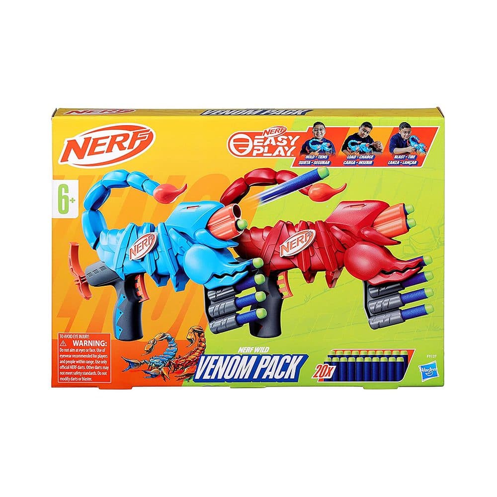 Lancadores De Dardos Hasbro Nerf Easy Play Wild Venom Pack