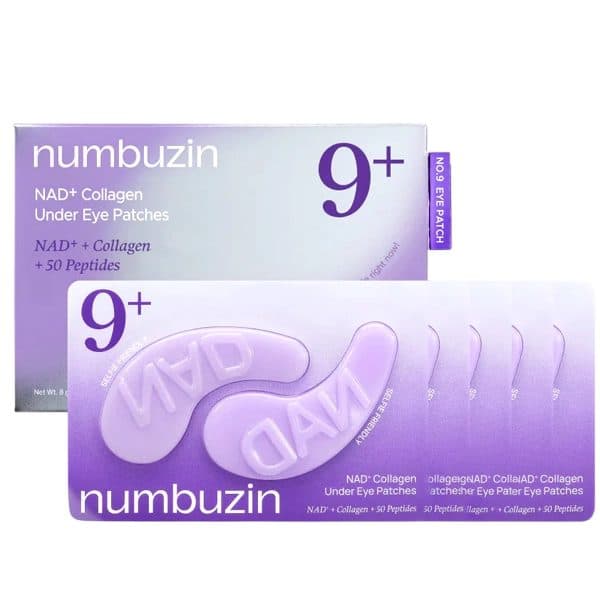 Mascara Facial Numbuzin 9 Nad Plus Collagen Under Eye Patches