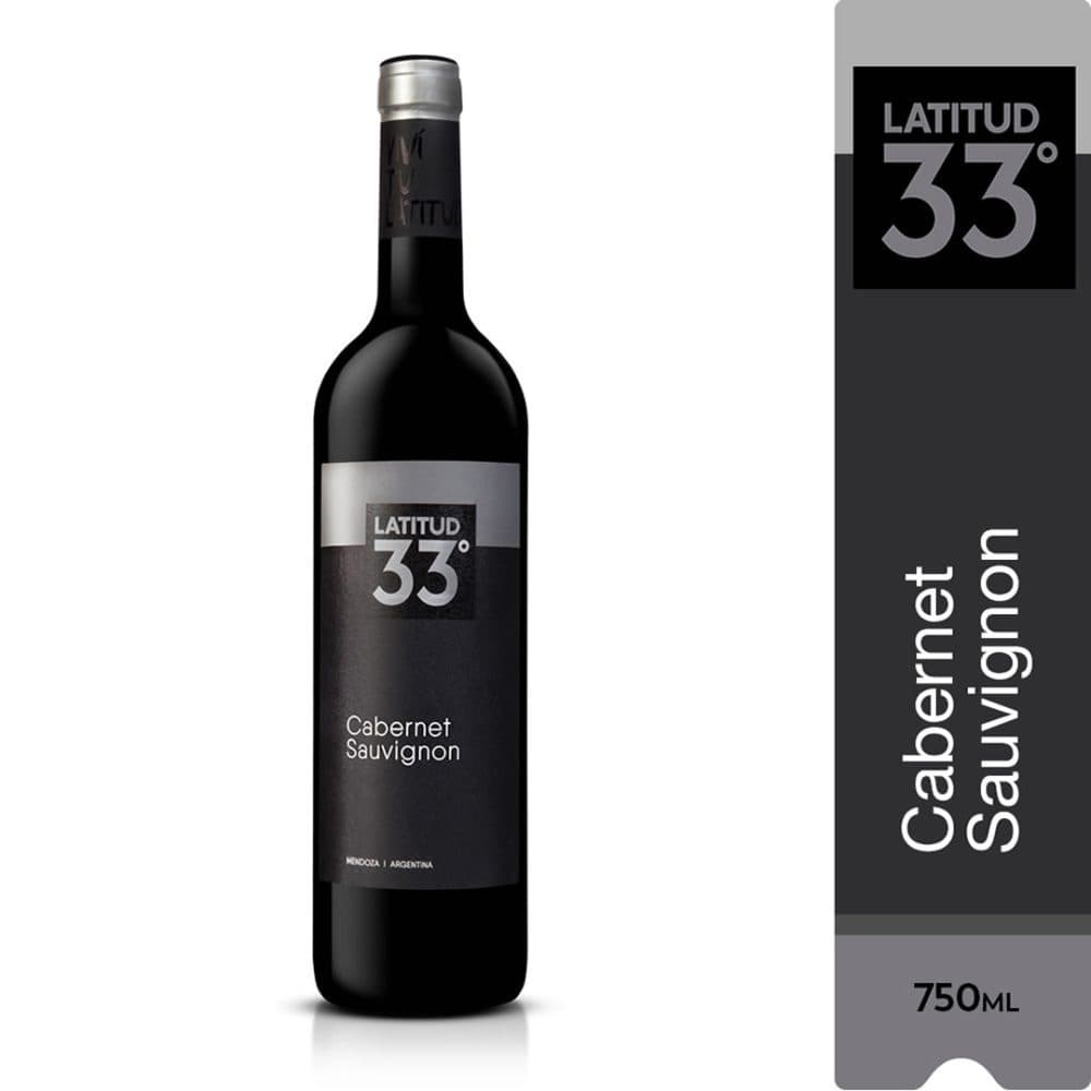 Vino Tinto Argentino Latitud 33 Cabernet Sauvignon 750ML