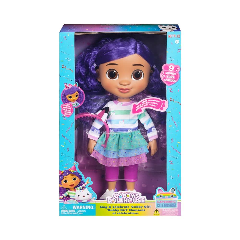 Boneca Spin Master Dreamworks Gabby Dollhouse Cat Errific Celebration Sing Celebrate Gabby Girl