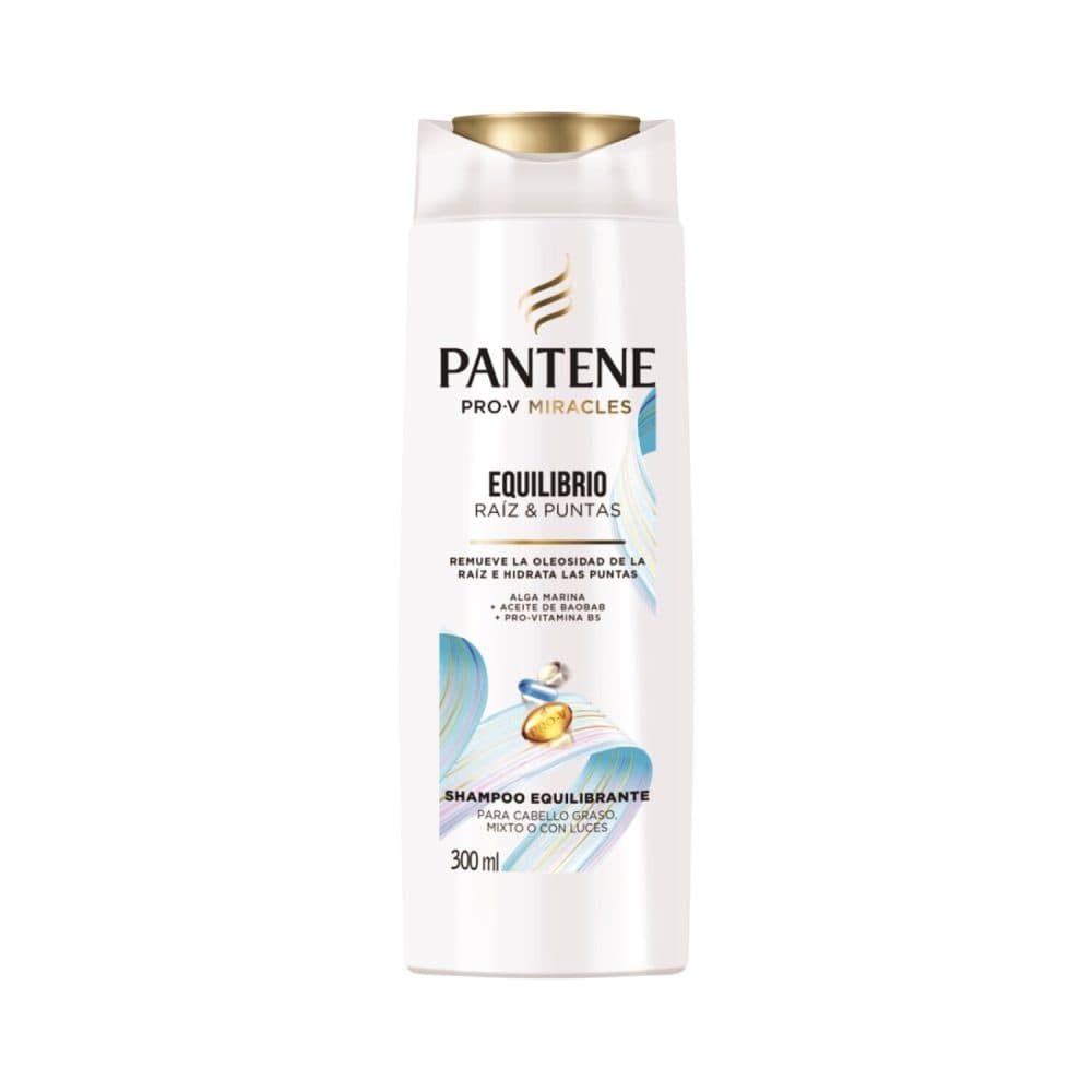 Shampoo Pantene Pro Equilibrio Raiz Puntas 300ML