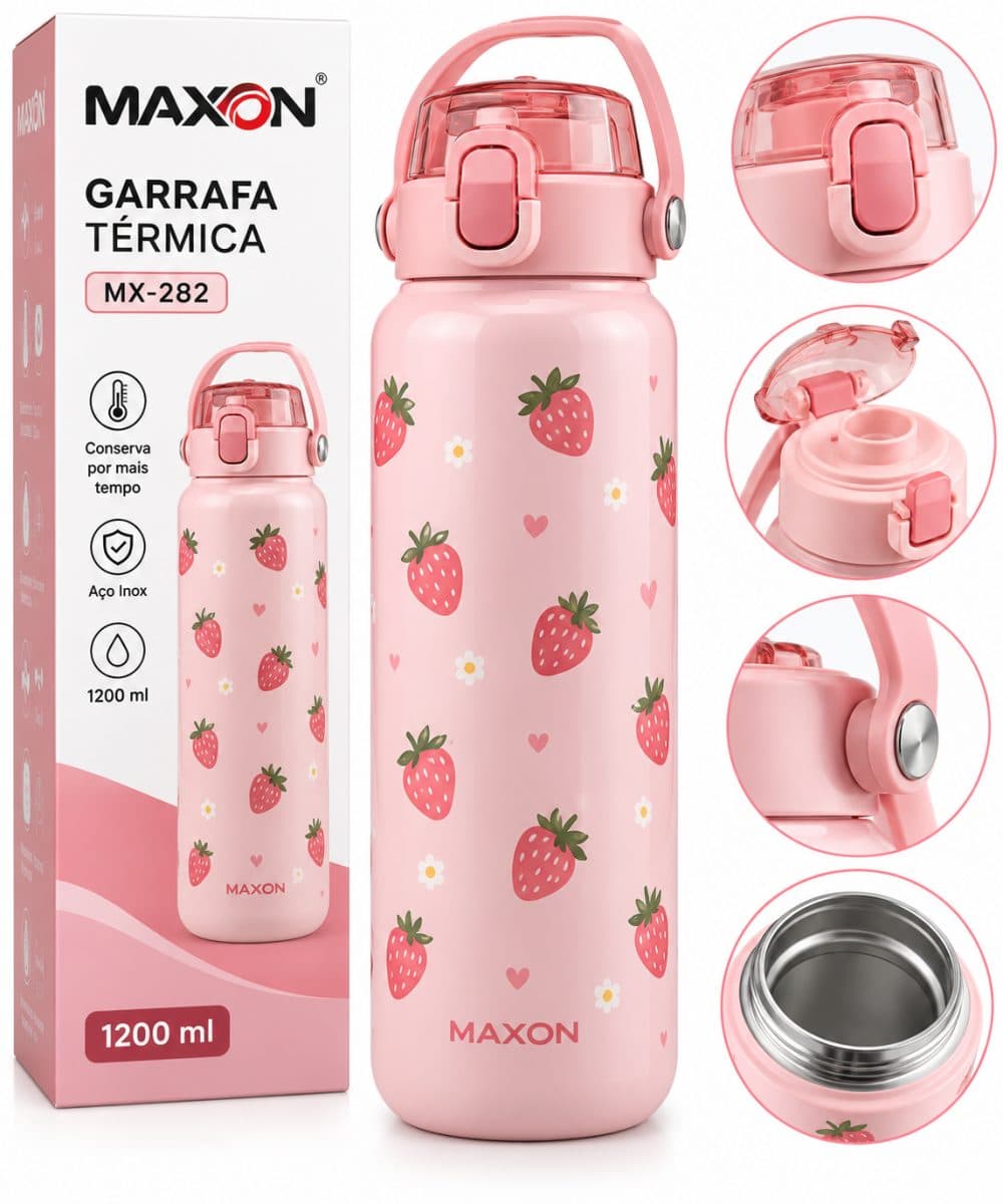 Termica Maxon Claro Morango 1200ML