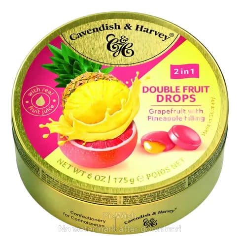 Bala De Frutas Cavendish Harvey Grapefruit Pineapple 175G