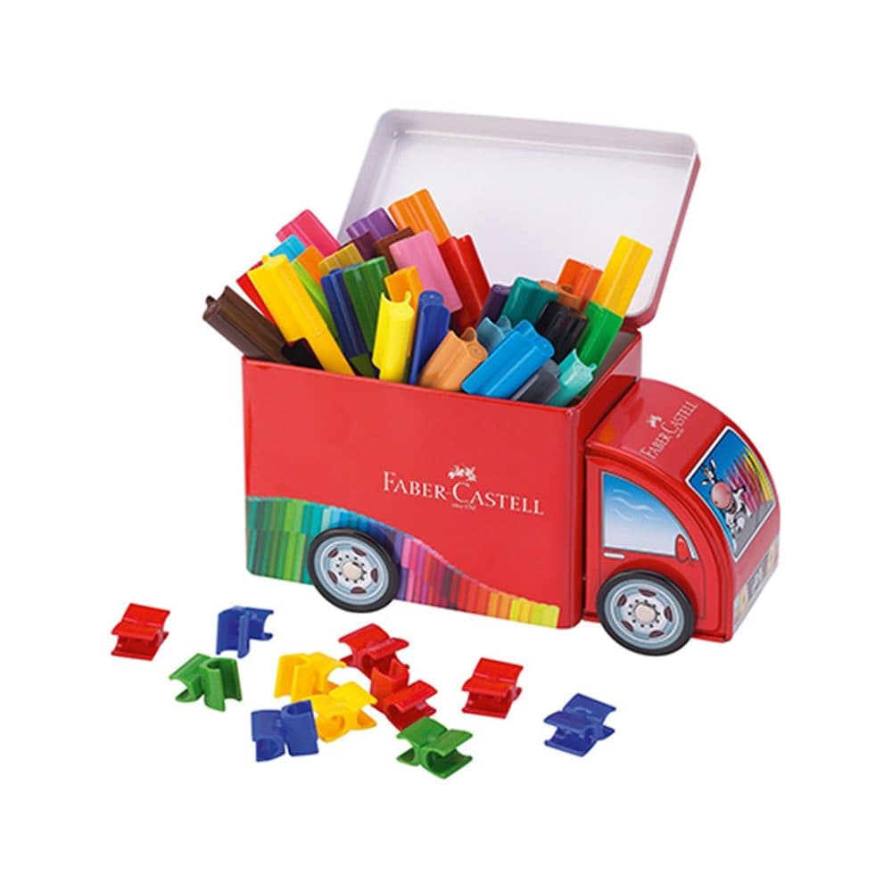 Juego De Rotuladores Faber Castell Camion Conector De Lapiz 43 Unidades
