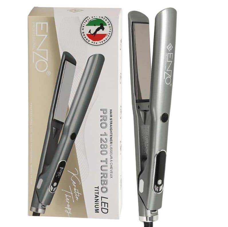 Prancha Enzo Keratin Pro Turbo Cinza 50
