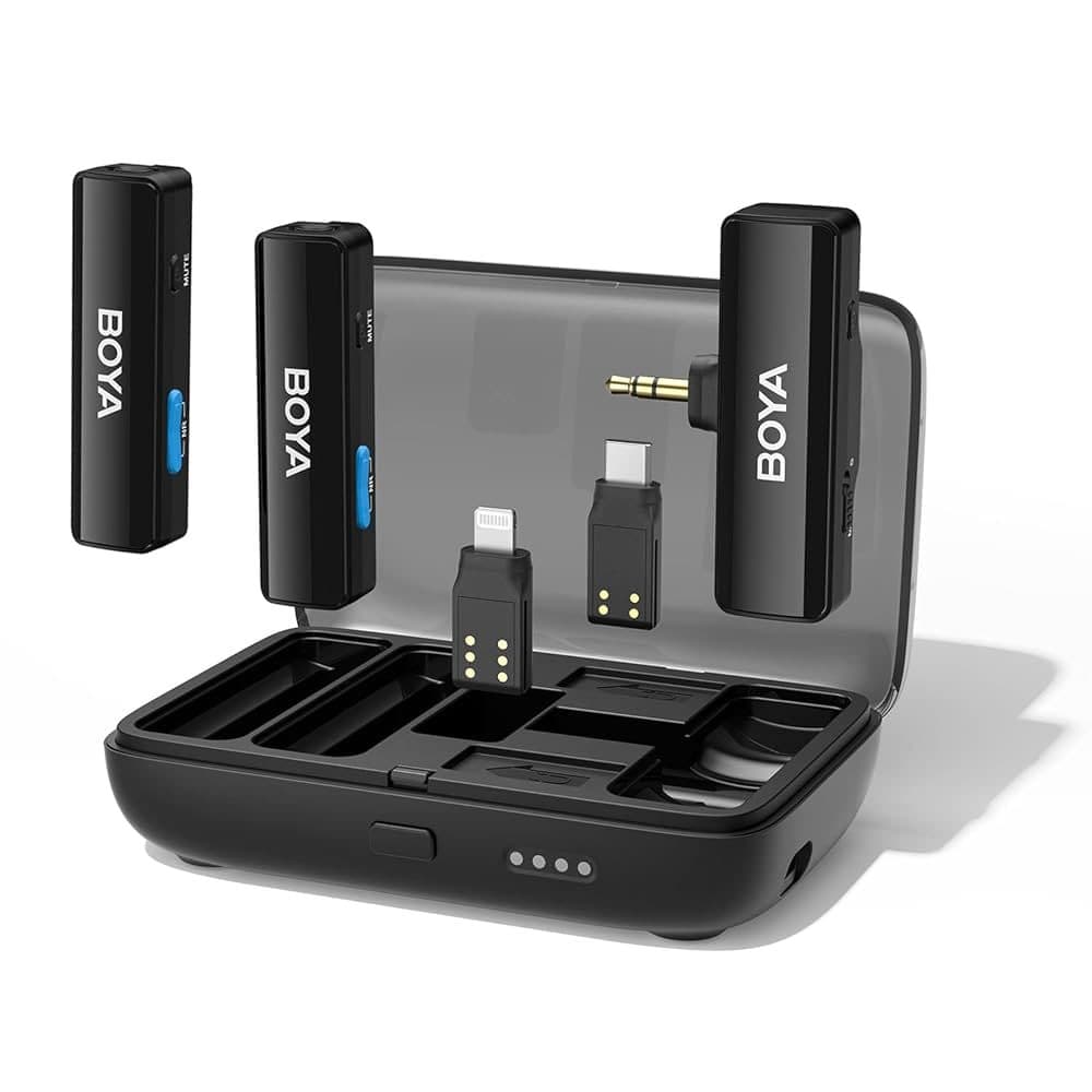 Microfone Boya Lapela Boyalink 2TX 1RX Usbc Ligh
